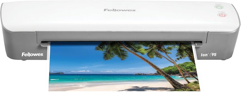 Fellowes Ion 95 Thermal Laminator for Home, School or Office with 15 Pouch Starter Kit, Easy to Use, Quick Warm-Up, Jam-Free (5247201) - Image 1
